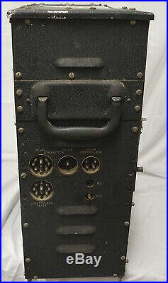 Vintage 1940's Signal Corp Ww2 Radio Transmitter Bc191f Bc-191-f (4)vt4c Tubes