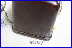 Vintage 1940's Silvertone Candy Cane Bakelite Tube Radio 3351 Powers on Vintage 1940's Silvertone Candy Cane Bakelite Tube Radio 3351 Powers on