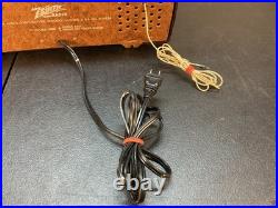 Vintage 1940's TUBED Zenith Bakelite Am Fm Table Radio Working