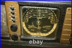 Vintage 1940's WW ll Era Zenith B17 Bomber Trans-Ocean Shortwave Radio 7G605