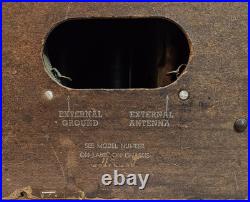Vintage 1940's Wards Airline AM/SW Tube Radio Turns On, Lights Up! Estate Sale