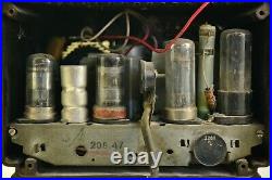 Vintage 1940's working small bakelite radio Philips 208U-47