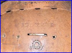 Vintage 1940s Emerson Wood Tube Radio Art Deco Dial Carry Handle UNTESTED AS-IS