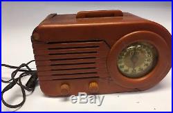 Vintage 1940s FADA Bullet Butterscotch Catalin TUBE RADIO As Is Parts or Repair