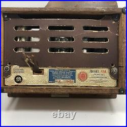Vintage 1940s General Television Tube Radio Model 534 RCA Piano Shaped Parts