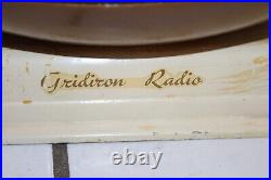 Vintage 1940s Gridiron FOOTBALL Tube Radio By Empire Rare, needs new cord
