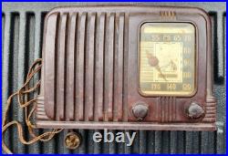 Vintage 1940s RCA Nipper Dial Vacuum Tube Bakelite Radio Pre-war. Parts Only