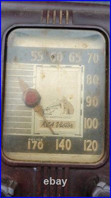 Vintage 1940s RCA Nipper Dial Vacuum Tube Bakelite Radio Pre-war. Parts Only Vintage 1940s RCA Nipper Dial Vacuum Tube Bakelite Radio Pre-war. Parts Only