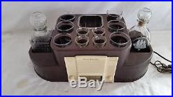 Vintage 1940s Stewart Warner Porto Baradio 9008-D Tube Radio Drinking Caddy Set