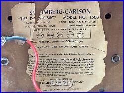 Vintage 1940s Stromberg Carlson Dynatomic 1500H Radio Estate Sale Find