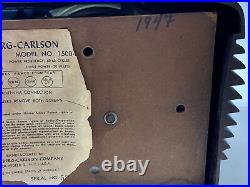 Vintage 1940s Stromberg Carlson Dynatomic 1500H Radio Estate Sale Find