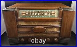 Vintage 1940s Westinghouse L-641 Wood Table Tube Radio Made in USA