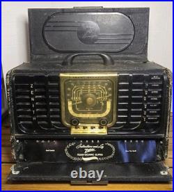 Vintage 1940s Zenith Trans-Oceanic Clipper Tube Radio (Model 8G005 Series)