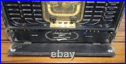 Vintage 1940s Zenith Trans-Oceanic Clipper Tube Radio (Model 8G005 Series)