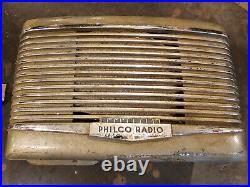 Vintage 1941 1942 philco ar-50 tube radio art deco ford chevy dodge car
