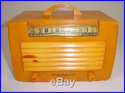Vintage 1941 General Electric GE L-570 Butterscotch Catalin Tube Radio Project