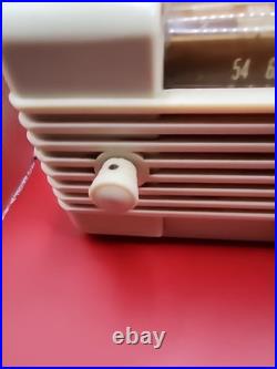 Vintage 1941 Remler Scottie 5100 AM Tube Radio Ivory Plaskon Excellent, Works