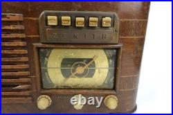 Vintage 1941 Zenith Tube Radio Model 6S527 As Found Untested