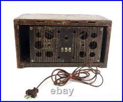 Vintage 1941 Zenith Tube Radio Model 6S527 As Found Untested