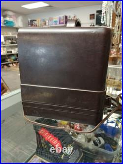 Vintage 1942 Zenith 6-D-614 Darth Vader Brown Bakelite Tube Radio Working AM