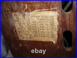 Vintage 1942 Zenith AM tube Radio and Phonograph Player Works free shipping
