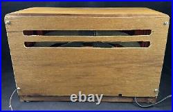 Vintage 1945 Harold Lifton 92-1 Wood Table Tube Radio Made in USA