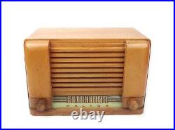 Vintage 1945 Harold Lifton 92-1 Wood Table Tube Radio Made in USA Parts Repair