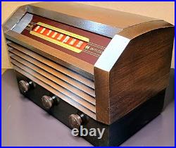 Vintage 1945 RCA Victor Model 56X3 Mahogany Cabinet Vacuum Tube Radio (restored)
