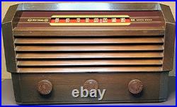 Vintage 1945 RCA Victor Model 56X3 Mahogany Cabinet Vacuum Tube Radio (restored)