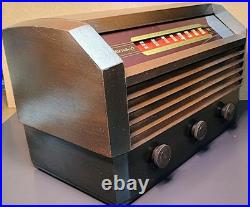 Vintage 1945 RCA Victor Model 56X3 Mahogany Cabinet Vacuum Tube Radio (restored)