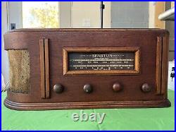Vintage 1946-48 Sparton Tube Radio Model 6-26 Broadcast & Short Wave, All Orig