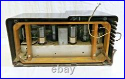 Vintage 1946 BREWSTER Tube Radio Model 9-1084-Walnut Bakelite Case Works