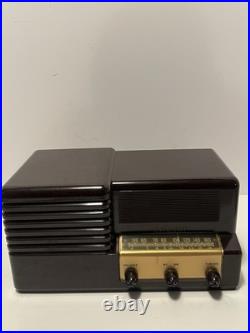 Vintage 1946 Brewster 9-1084 Bakelite Tube Radio Untested