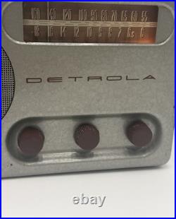 Vintage 1946 Detrola 568-1 Tube Radio AM Shortwave Metal Case Working Tested