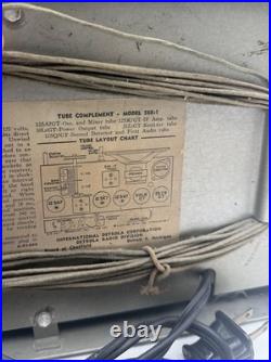 Vintage 1946 Detrola 568-1 Tube Radio AM Shortwave Metal Case Working Tested