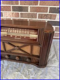 Vintage 1946 Firestone Air Chief AM/SW Tube Radio Model 4-A-20 WORKS Vintage 1946 Firestone Air Chief AM/SW Tube Radio Model 4-A-20 WORKS