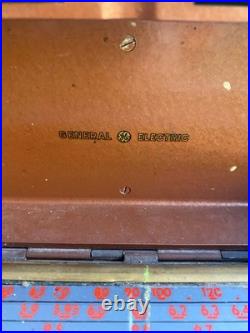Vintage 1946 General Electric GE Radio 260 Portable Tube AM Short Wave Untested