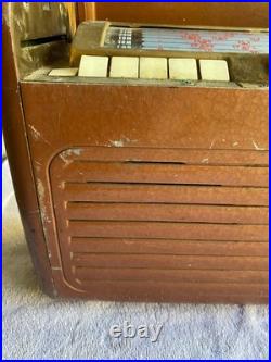 Vintage 1946 General Electric GE Radio 260 Portable Tube AM Short Wave Untested