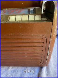 Vintage 1946 General Electric GE Radio 260 Portable Tube AM Short Wave Untested