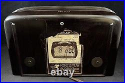 Vintage 1946 Philco 46-420 Hippo Bakelite Tube Radio Made in USA