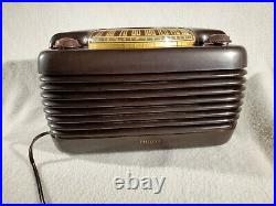Vintage 1946 Philco Hippo Bakelite Tube Radio Model 46-420 Pro Restoration