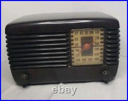 Vintage 1946 Philco Transitone Bakelite Tube Radio 46-200 Working Condition MCM