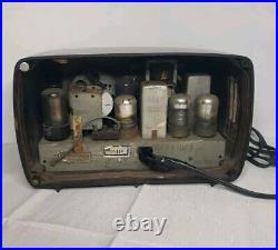 Vintage 1946 Philco Transitone Bakelite Tube Radio 46-200 Working Condition MCM