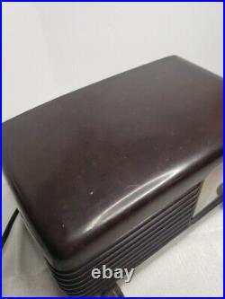 Vintage 1946 Philco Transitone Bakelite Tube Radio 46-200 Working Condition MCM