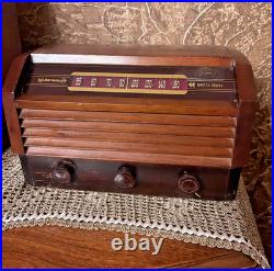 Vintage 1946 RCA Victor 56X3 Wood AM Tube Radio Art Deco Parts Repair