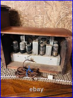 Vintage 1946 RCA Victor 56X3 Wood AM Tube Radio Art Deco Parts Repair