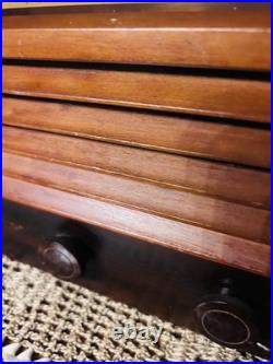 Vintage 1946 RCA Victor 56X3 Wood AM Tube Radio Art Deco Parts Repair