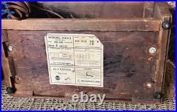 Vintage 1946 RCA Victor 56X3 Wood AM Tube Radio Art Deco Parts Repair