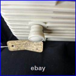 Vintage 1946 Remler Scottie AM 5 Tube Radio Ivory Plaskon Excellent, Works