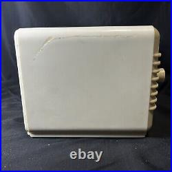 Vintage 1946 Remler Scottie AM 5 Tube Radio Ivory Plaskon Excellent, Works